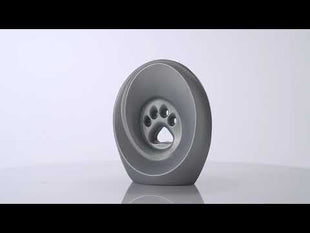 Legacy Paw Cremation Urn - Silver | Pet Urn