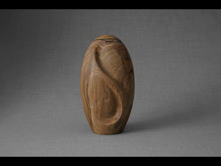 Wooden Urn for Ashes "Eternity" - Genuine Walnut Urn