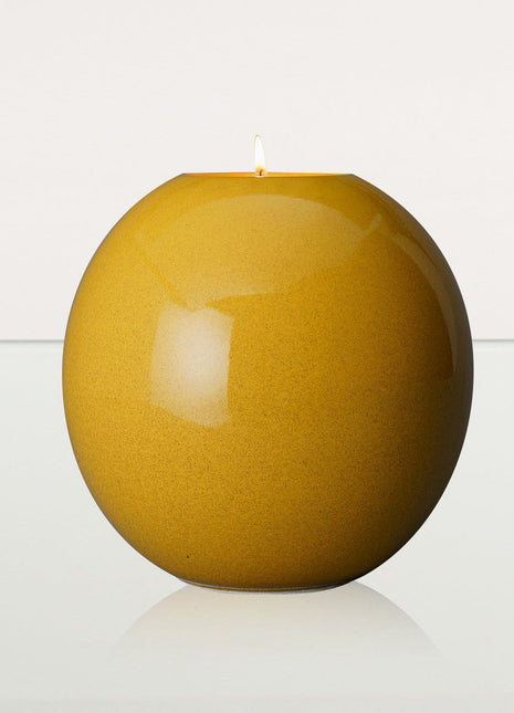 Handmade Cremation Urn "Harmony" - Large | Amber Yellow | Ceramic Urn
