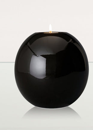 Handmade Cremation Urn "Harmony" - Large | Lamp Black | Ceramic Urn