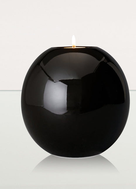 Handmade Cremation Urn "Harmony" - Large | Lamp Black | Ceramic Urn