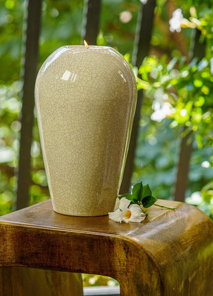 Memorial Cremation Urn "Serenity" - Large | Craquelure | Ceramic Urn