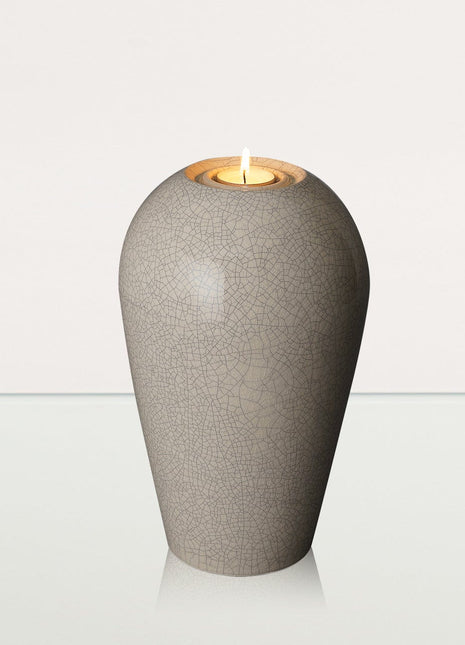 Memorial Cremation Urn "Serenity" - Large | Craquelure | Ceramic Urn