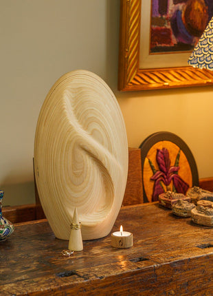 Wooden Cremation Urn "Eternity" - Premium Plywood Urn