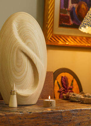 Wooden Cremation Urn "Eternity" - Premium Plywood Urn