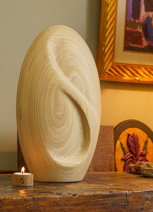 Wooden Cremation Urn "Eternity" - Premium Plywood Urn
