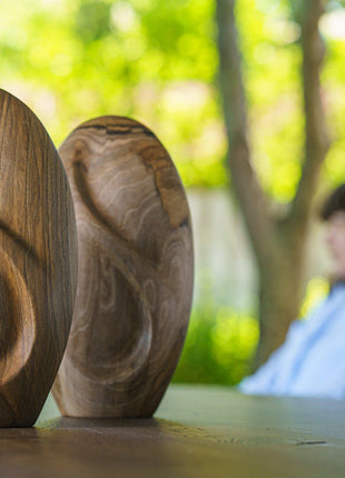 Wooden Urn for Ashes "Eternity" - Genuine Walnut Urn