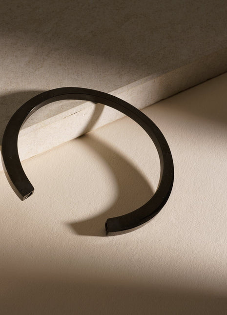 Cremation Bracelet  – Elegance | Stainless Steel | Memorial Jewelry | Black
