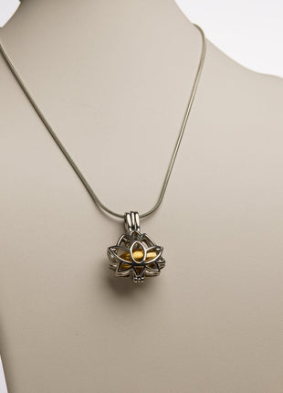 Cremation Necklace – Bloom | Stainless Steel | Memorial Jewelry