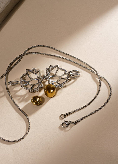 Cremation Necklace – Bloom | Stainless Steel | Memorial Jewelry