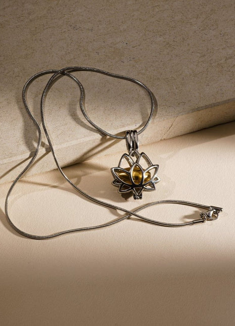 Cremation Necklace – Bloom | Stainless Steel | Memorial Jewelry