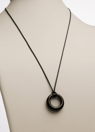 Cremation Necklace – Forever | Stainless Steel | Memorial Jewelry | Black