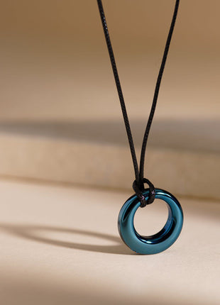 Cremation Necklace – Forever | Stainless Steel | Memorial Jewelry | Blue