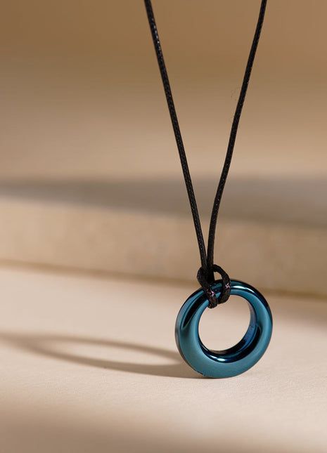 Cremation Necklace – Forever | Stainless Steel | Memorial Jewelry | Blue