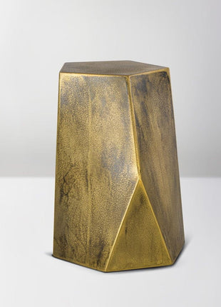 Handmade Urn "Crystal"  - Stainless Steel | Brass Patina