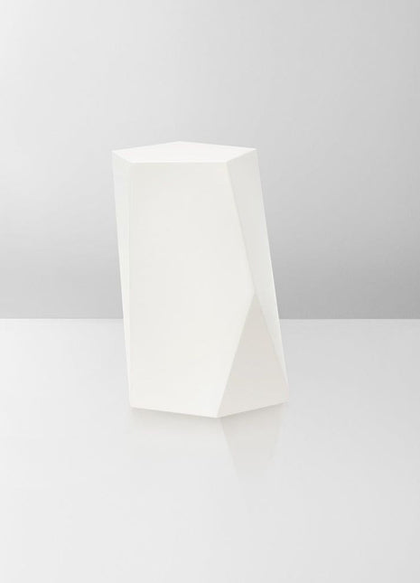 Handmade Urn "Crystal"  - Stainless Steel | Cream Matte