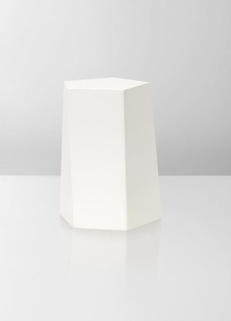 Handmade Urn "Crystal"  - Stainless Steel | Cream Matte