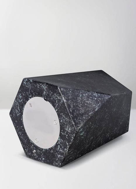 Handmade Urn "Crystal"  - Stainless Steel | Dark Granite
