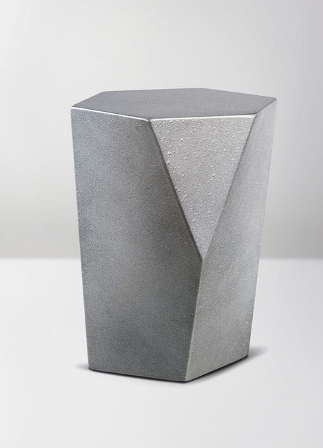 Handmade Urn "Crystal"  - Stainless Steel | Gray