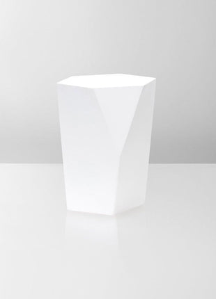 Handmade Urn "Crystal"  - Stainless Steel | Matte White