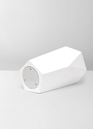 Handmade Urn "Crystal"  - Stainless Steel | Matte White
