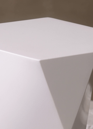Handmade Urn "Crystal"  - Stainless Steel | Matte White