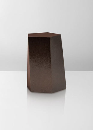 Handmade Urn "Crystal"  - Stainless Steel | Rusty Brown