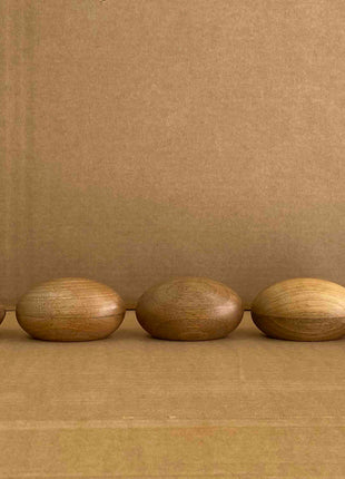 Wooden Keepsake Urn "Palm Stone" - Genuine Walnut
