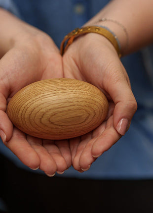 Wooden Keepsake Urn "Palm Stone" - Oak