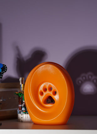 Legacy Paw Cremation Urn - Orange | Pet Urn
