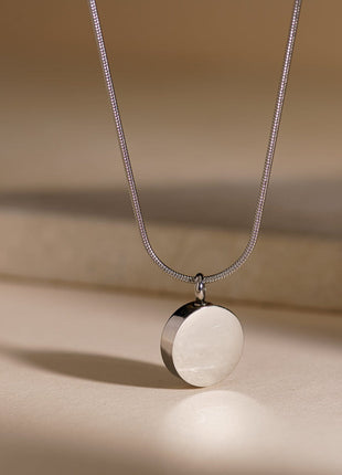 Pet Cremation Necklace – Paw | Stainless Steel | Memorial Jewelry | Silver Finish
