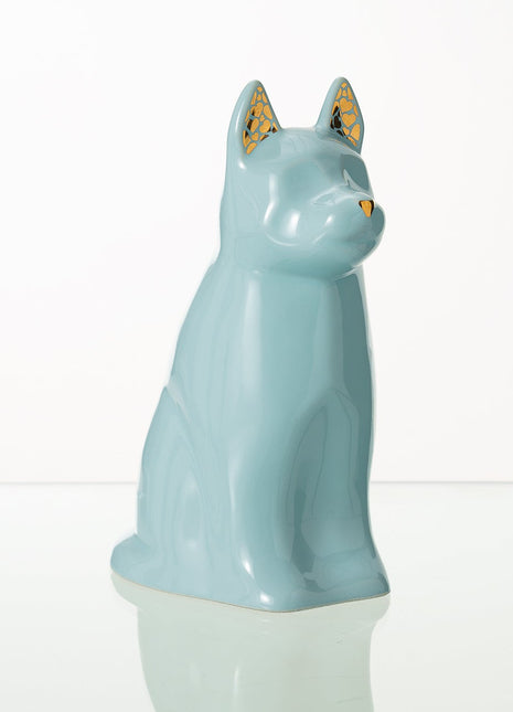 "Arlo" Pet Urn for Dog - Baby Blue | Ceramic | Handmade