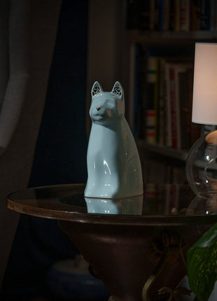 "Arlo" Pet Urn for Dog - Baby Blue | Ceramic | Handmade