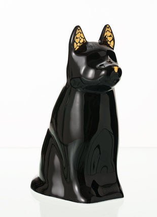 "Arlo" Pet Urn for Dog - Black | Ceramic | Handmade