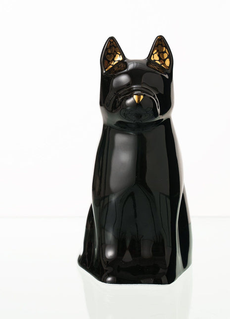 "Arlo" Pet Urn for Dog - Black | Ceramic | Handmade
