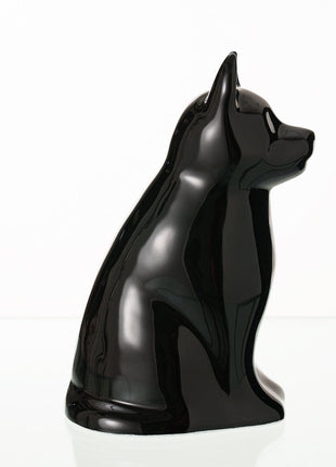 "Arlo" Pet Urn for Dog - Black | Ceramic | Handmade