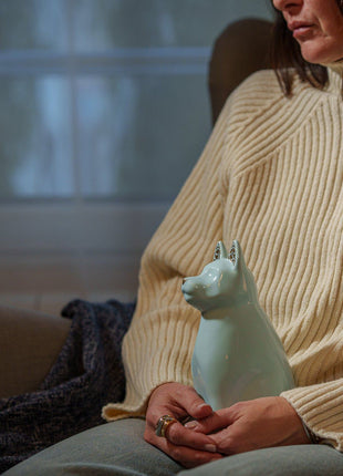 "Arlo" Pet Urn for Dog - Pink | Ceramic | Handmade
