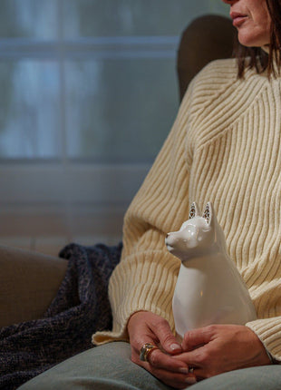 "Arlo" Pet Urn for Dog - White | Ceramic | Handmade