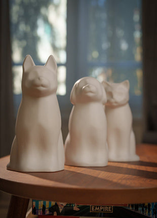 "Arlo" Pet Urn for Dog -  White Matte  | Ceramic | Handmade