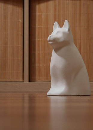 "Arlo" Pet Urn for Dog -  White Matte  | Ceramic | Handmade
