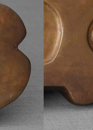 Cast Bronze Cat Urn "At Rest" | Dark Matte Patina | Cast Bronze Urn