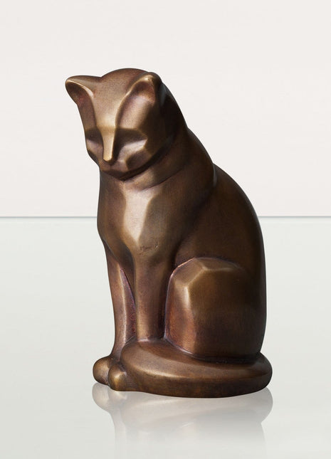 Cast Bronze Cat Urn "Neko" | Premium Quality Bronze Pet Urn