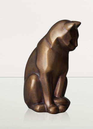 Cast Bronze Cat Urn "Neko" | Premium Quality Bronze Pet Urn