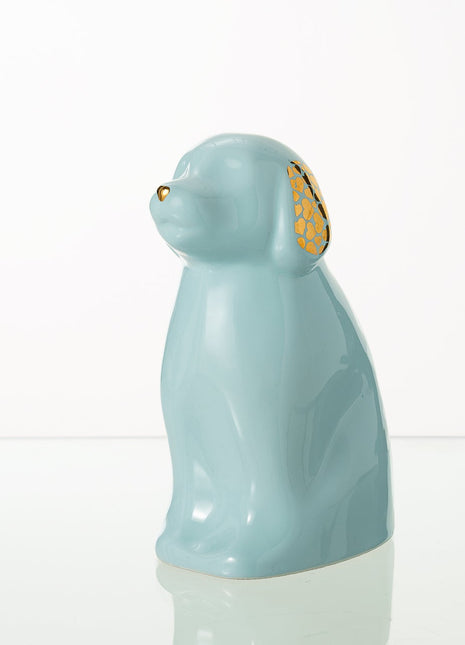 "Rocky" Pet Urn for Dog - Baby Blue | Ceramic | Handmade