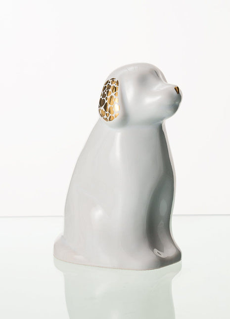 "Rocky" Pet Urn for Dog - White | Ceramic | Handmade
