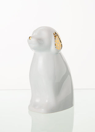 "Rocky" Pet Urn for Dog - White | Ceramic | Handmade