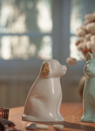 "Rocky" Pet Urn for Dog - White | Ceramic | Handmade