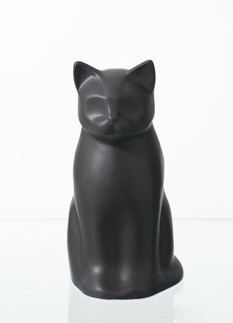 "Elvi" Pet Urn for Cat - Gray Matte | Ceramic | Handmade