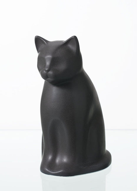 "Elvi" Pet Urn for Cat - Gray Matte | Ceramic | Handmade