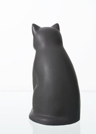 "Elvi" Pet Urn for Cat - Gray Matte | Ceramic | Handmade